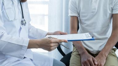 Paciente con doctora